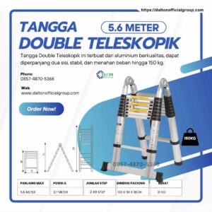 Tangga Double Teleskopik 5.6 meter