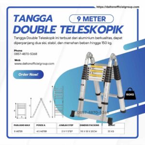 Tangga Double Teleskopik 9 Meter