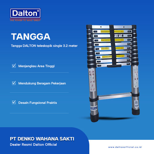 Tangga DALTON Teleskopik Single 3.2 meter