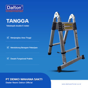 Tangga Teleskopik Double 5 meter